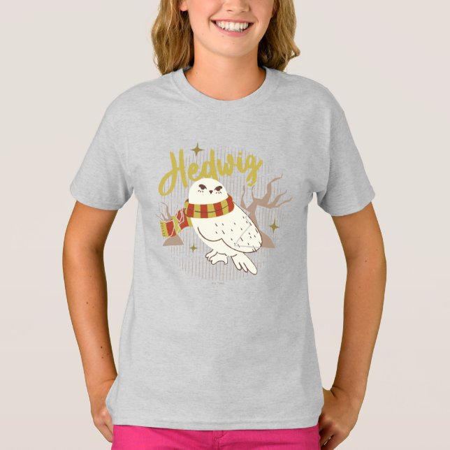 Hedwig Whimsical Forest Drawing T-Shirt (Front)