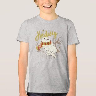 Hedwig Whimsical Forest Drawing Tri-Blend Shirt