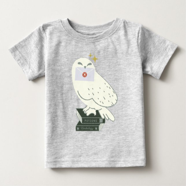Hedwig With Letter Whimsical Drawing Baby T-Shirt (Front)