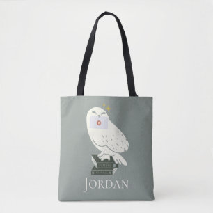 Hedwig With Letter Whimsical Drawing Tote Bag