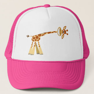 Hee Hee Hee!! cartoon giraffe Hat