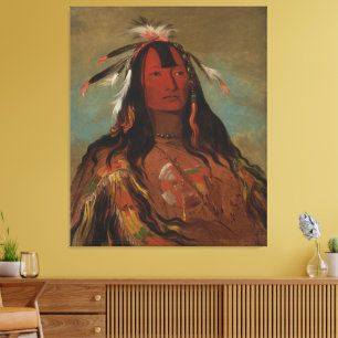  Hee-Oh’ks-Te-Kin, Rabbit’s Skin Leggings Canvas Print