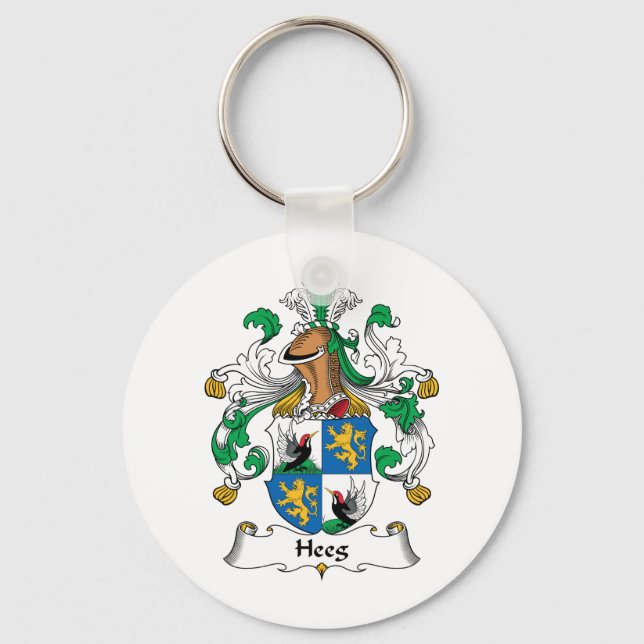 Heeg Family Crest Key Ring (Front)