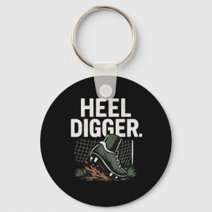 Heel Digger Soccer Cleat Net Fan Gear Design Key Ring
