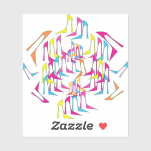 HEEL SWIRL Sticker Colourful Fashion-Inspired Shoe