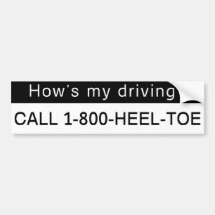 Heel toe Bumper sticker! Sticker