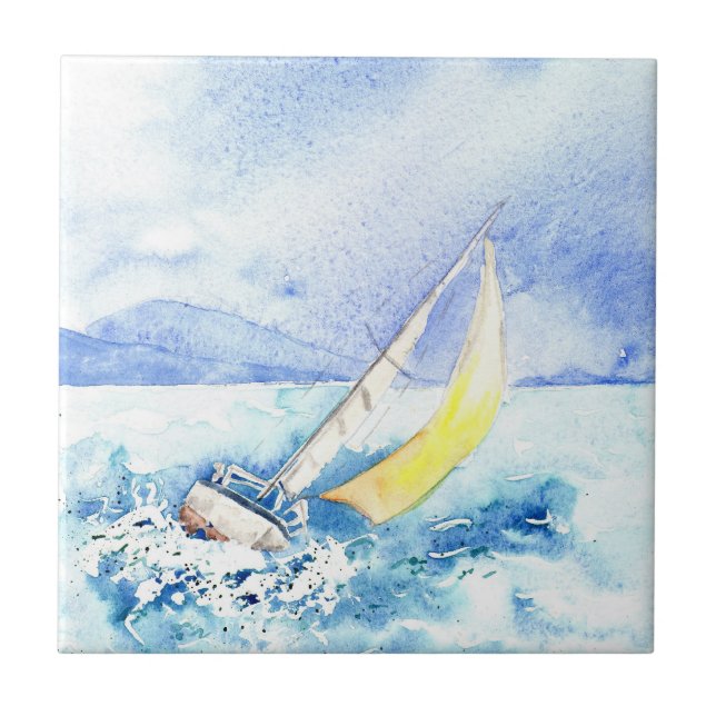 'Heeled Over' Tile (Front)