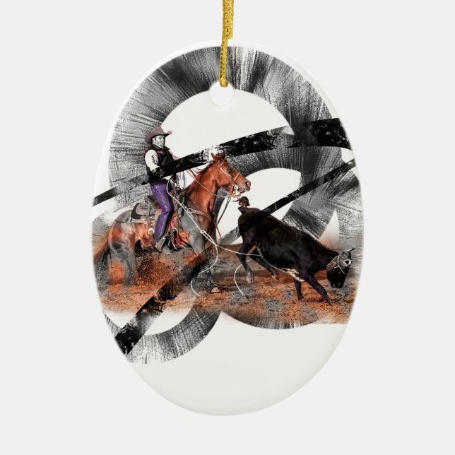 Heeler Ceramic Tree Decoration (Front)