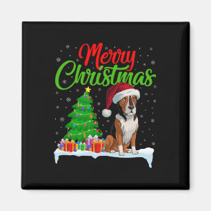 Heeler Dog Christmas Tree Lights Funny Xmas Heeler Magnet