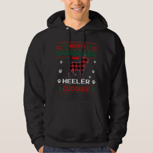 Heeler Dog Lover Christmas Pajama Xmas Ugly Christ Hoodie