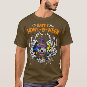 Heeler Skeleton Heart Happy HowlOWeen Costume  T-Shirt