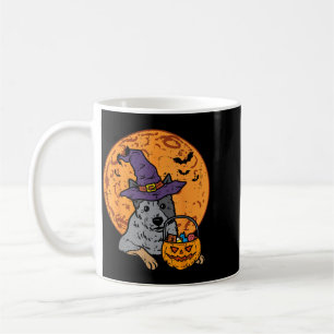 Heeler Witch Hat Moon Jack O Lantern Halloween Coffee Mug