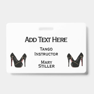 Heels Double Sided ID Badge