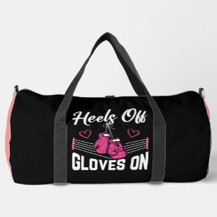 Heels Off Gloves On Duffle Bag
