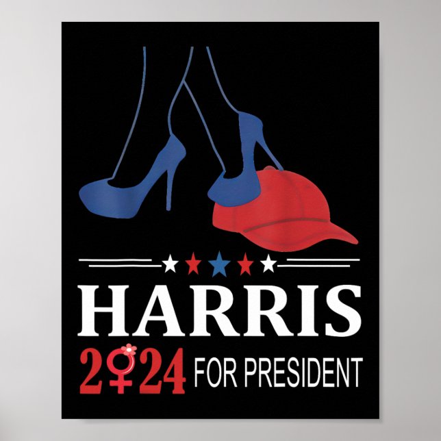 Heels Stepping On Red Mega Hat Election 2024 1  Poster (Front)