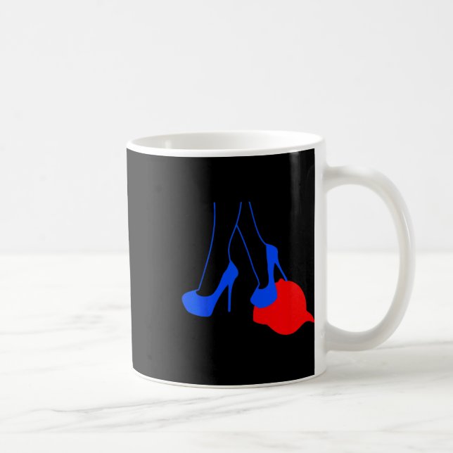 Heels Stepping On Red Mega Hat Election 2024  Coffee Mug (Right)