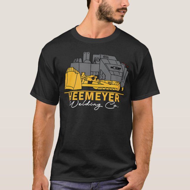 Heemeyer Welding Company Bulldozer Equipment Heavy T-Shirt (Front)