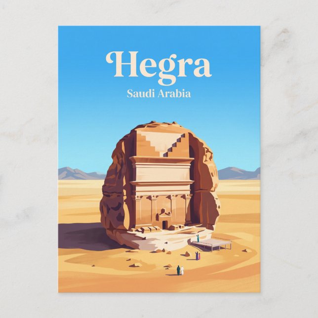 Hegra Saudi Arabia Postcard (Front)