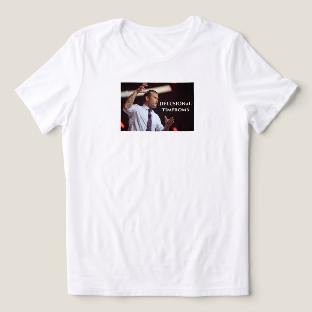 Hegseth is delusional anti-MAGA Tri-Blend Shirt (Design Front)