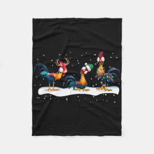 Hei Hei Chicken Christmas - Uni  Fleece Blanket