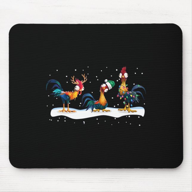 Hei Hei Chicken Christmas - Uni  Mouse Pad (Front)