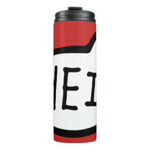 HEI! Norwegian Greeting, Hi, Speech Bubble Thermal Tumbler