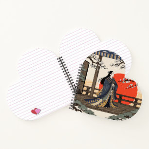 Heian Court Lady Sunrise & Moonlight Ukiyo-e Notebook
