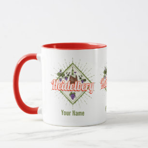 Heidelberg am Neckar Germany Retro Wine Vintage Mug