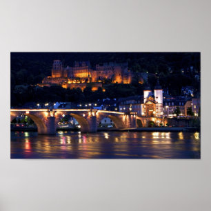 Heidelberg at Night Print