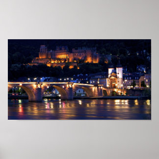 Heidelberg at Night Print