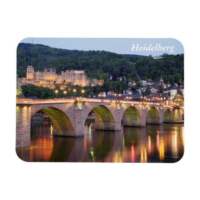 Heidelberg by evening light magnet (Horizontal)