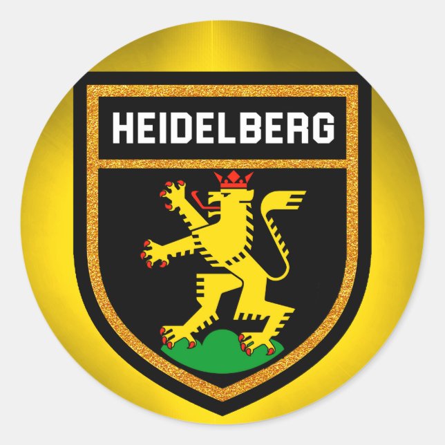 Heidelberg Flag Classic Round Sticker (Front)