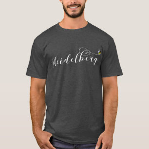 Heidelberg Flag Heart, Baden-Württemberg T-Shirt