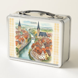 Heidelberg,Germany,A Dream Town in Germany Metal Lunch Box