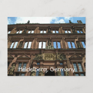 Heidelberg Germany Castle Architecture close up Postcard