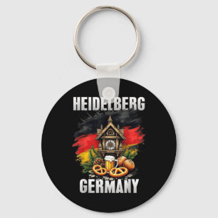 Heidelberg Germany Souvenir German Flag Travel Key Ring