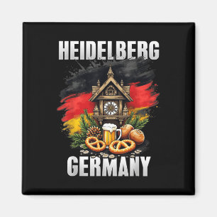 Heidelberg Germany Souvenir German Flag Travel Magnet