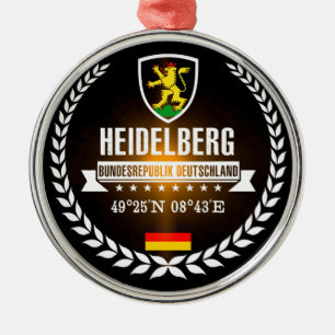 Heidelberg Metal Tree Decoration