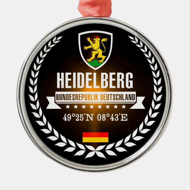 Heidelberg Metal Tree Decoration (Front)
