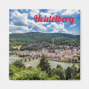 Heidelberg Neckar Panorama Germany Magnet