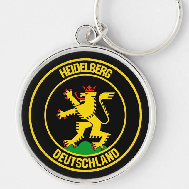 Heidelberg Round Emblem Key Ring (Front)