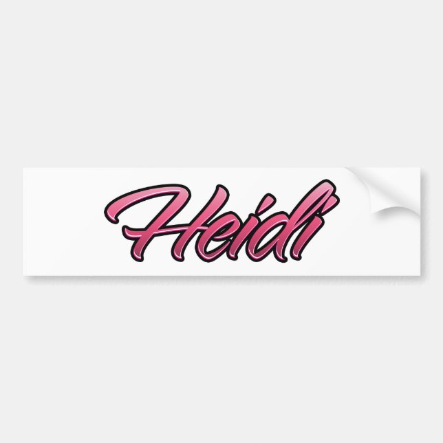 Heidi faded pink Aufkleber Sticker (Front)