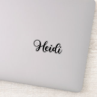 Heidi Name - Handwritten Calligraphy