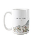 HEIDI Watercolor Wildflower Mountain Grandma