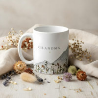 HEIDI Watercolor Wildflower Mountain Grandma