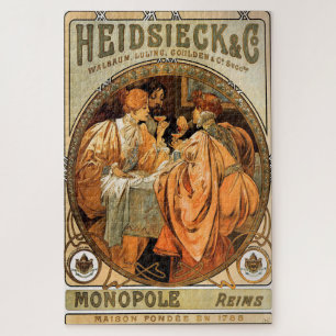Heidsieck & Co. by Alphonse Mucha Jigsaw Puzzle