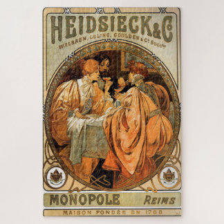 Heidsieck & Co. by Alphonse Mucha  Jigsaw Puzzle