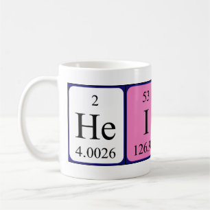 Heidy periodic table name mug
