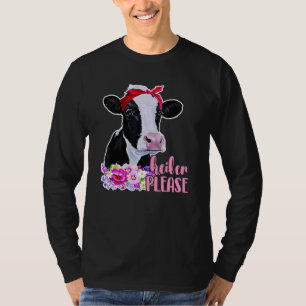 Heifer Please Cute Cow Wearing Glasses And Turban T-Shirt