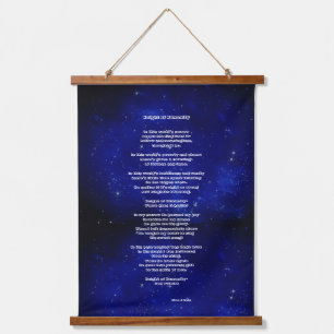 "Height of Humanity" Poem Hanging Tapestry